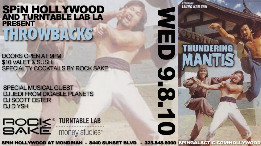 9/8 is SPiN Hollywood Throwback Night at Mondrian