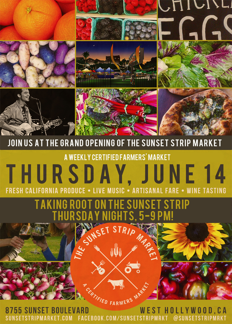A New, Weekly Nighttime Farmers Market Launching On The Sunset Strip June 14